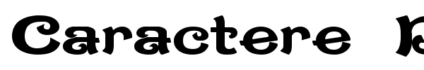 Caractere Doublet font preview
